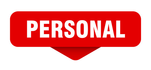 personal sticker. personal sign on transparent background