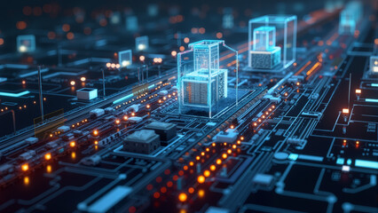 Obraz premium Revolutionize Industries as a Digital Twin Specialist: Shaping Smarter Systems and Cities