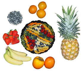Plate of fruits