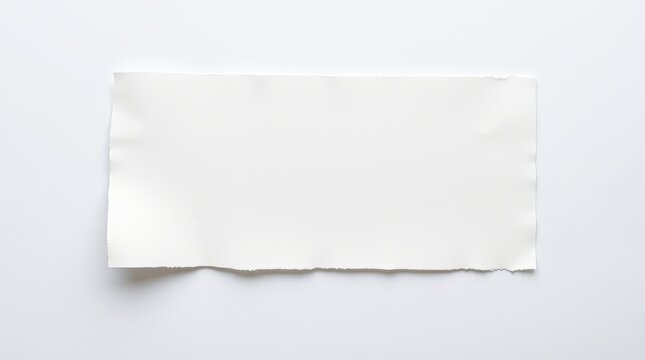 Torn White Paper: A Minimalist Study in Texture and Light