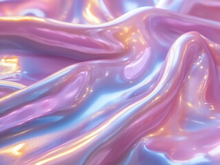 Obraz premium Mesmerizing Abstract Close Up of Swirling Pink and Blue Liquid Blending Together in a Captivating Display of Color and Texture Evoking a Sense of Calm and Creativity in Fluid Art