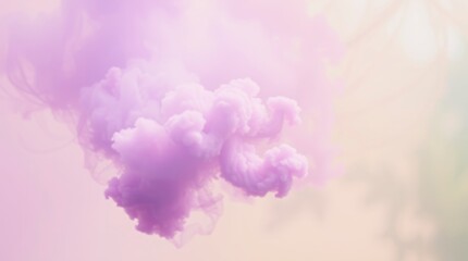 Fototapeta premium Lavender Dream: A Soft, Ethereal Cloud Formation in Pastel Hues