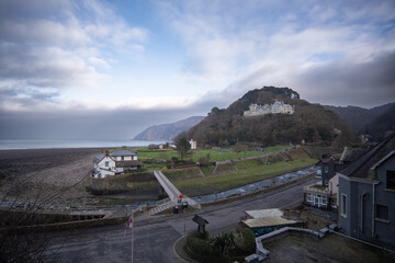 view of the coast from the hill