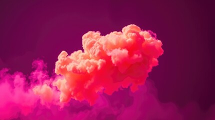 Fototapeta premium Peachy Pink Cloud Formation: A Dreamy Abstract Artwork