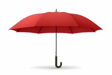 Red Umbrella 3D Render