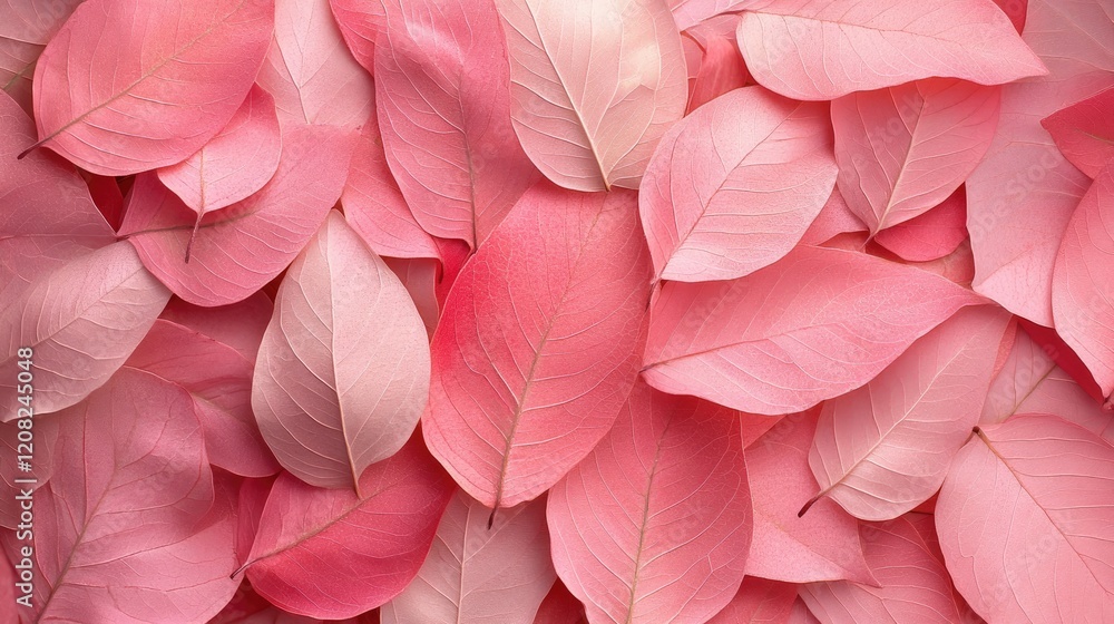 Poster soft pink leaf background texture creating a serene and aesthetically pleasing natural design for va