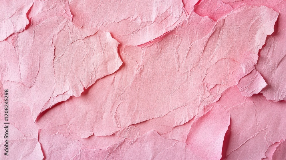 Poster soft pink mulberry paper texture creating a serene abstract background perfect for creative and arti
