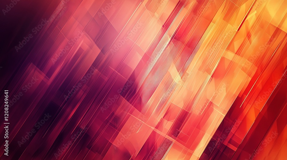 Poster abstract geometric technology background with polygonal mesh lines