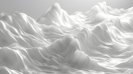 Fototapeta premium Ethereal White Wave Abstract Rippled Water Texture Background