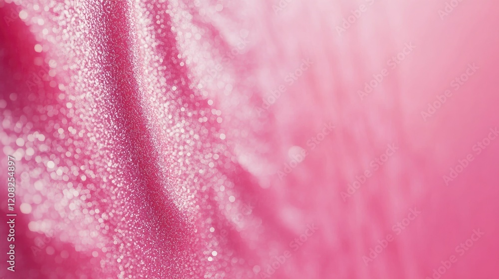 Poster pink glitter texture background with shimmering effect featuring selective focus and shallow depth o