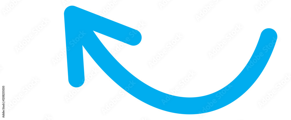 Poster blue long arrow icon . vector of trendy long arrow left and right in flat style arrow or web design.