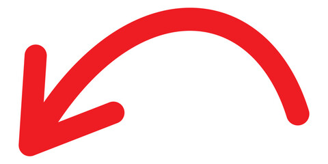 Obraz premium Red long Arrow icon . Vector of trendy long arrow left and right in flat style arrow or web design. eps 10