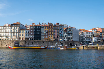 Obraz premium Riviera Old Town District Of Porto Portugal