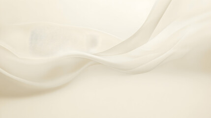 Obraz premium Fog rolling subtly into a solid light cream background, softly lit for a natural and smooth texture