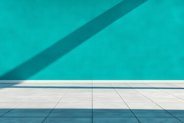 Teal Wall Background, Abstract Room Image