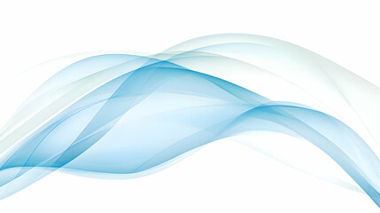 Fototapeta premium Abstract Blue Wave Background Illustration
