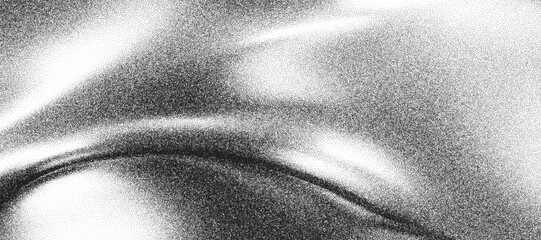 Spray dot gritty halftone texture with monochrome waves, grainy liquid gradient texture.  Trendy vintage stipple effect with distressed rough noise background. Ombre glitter poster. Grain vector bg © janevasileva