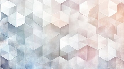 Fototapeta premium Abstract Hexagonal Pattern in Soft Pastel Colors