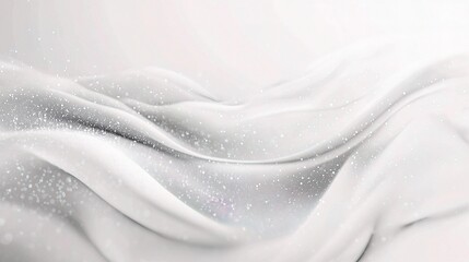 Flowing Grey and White Digital Particles in Soft Background