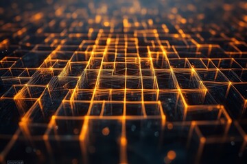 Obraz premium The Maze of Strings, Autism Spectrum Disorder ASD