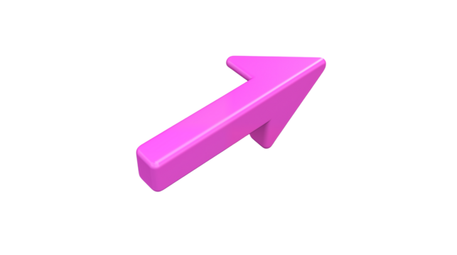 Arrow isolated on transparent background