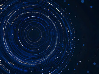 Abstract Blue Circular Light Background