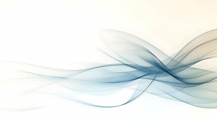 Abstract Blue Wave Background Illustration