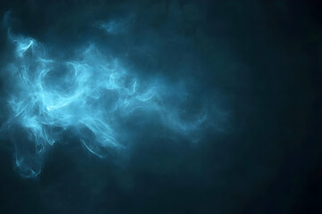 Abstract Blue Nebula Background Illustration