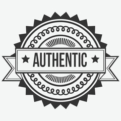 Obraz premium Authenticated Product Seal Badge Icon