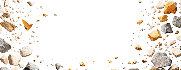 A beautiful arrangement of pebbles surrounding a dark center, creating a natural and calming effect. Ideal for designs focused on nature, tranquility, or meditation.