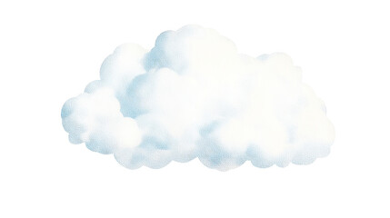 A fluffy white cloud floats gracefully in the blue sky, embodying tranquility and beauty