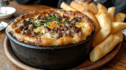 Savory Baked Dish with Fries: A Culinary Delight