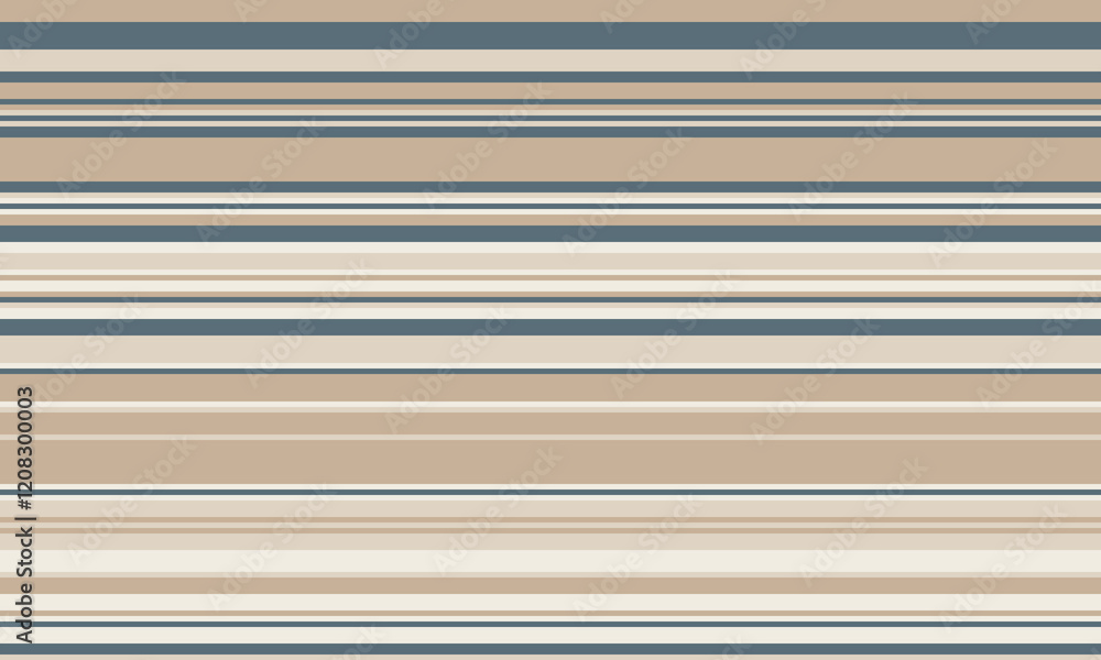 Aufkleber geometric stripes seamless vector pattern with horizontal lines in varied colours, creating an abstr