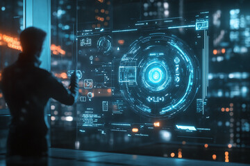 Futuristic Robotic Hand Holding a Glowing High-Tech Cube Representing Advanced AI, Innovation, and Sci-Fi Cybernetic Design in Digital Technology