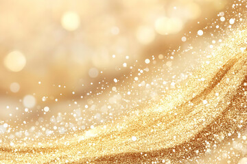 Golden Glitter Abstract Background