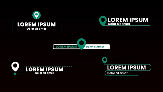 Modern Clean Location Pop Up Title Pack