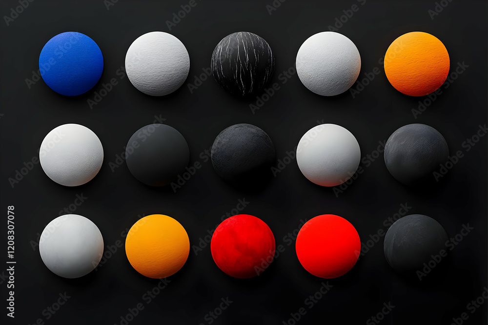 Poster abstract 3d sphere texture background