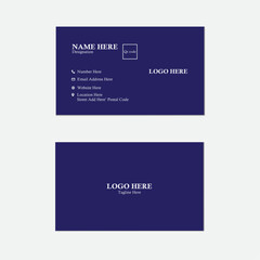 Creative and simple double sided business card templete