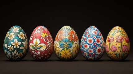 Ultra realistic lithuanian easter eggs for holiday decoration and celebration
