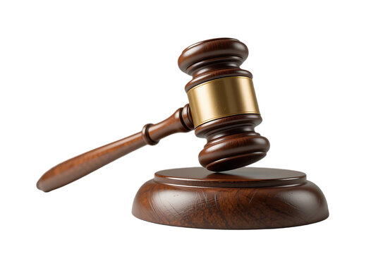 Gavel isolated isolated on transparent or white background, png