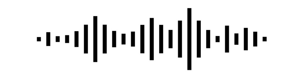 Sound wave icon. Sound wave