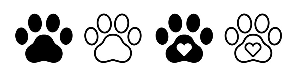 Paw Icon. Pet paw icon.