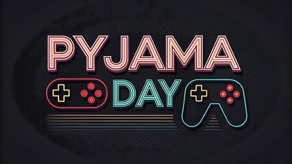 Naklejka premium Pyjama Day design