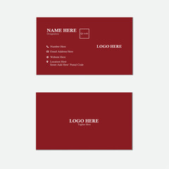 Creative and simple double sided business card templete