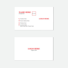Creative and simple double sided business card templete