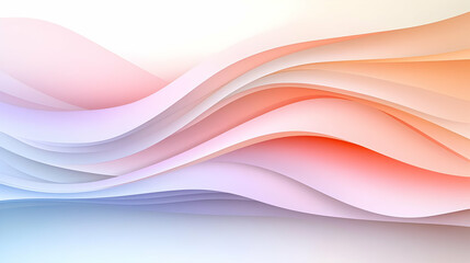 Obraz premium Abstract Pastel Wave Background Illustration