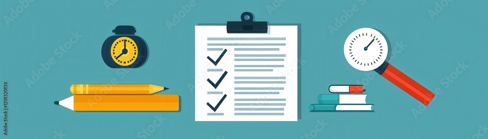 Poster streamlined penalty resolution workflow office environment infographic modern design overview concep