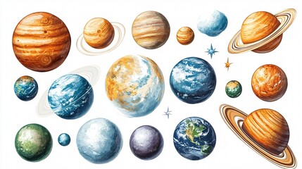 Exploring Our Cosmic Neighborhood: Solar System Planets Universe Astronomy Wide Angle View