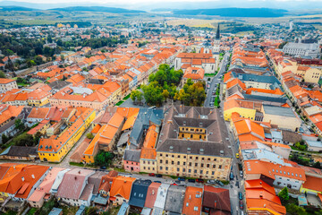 Old Town Hall and St. James church in Levoca in Slovakia.