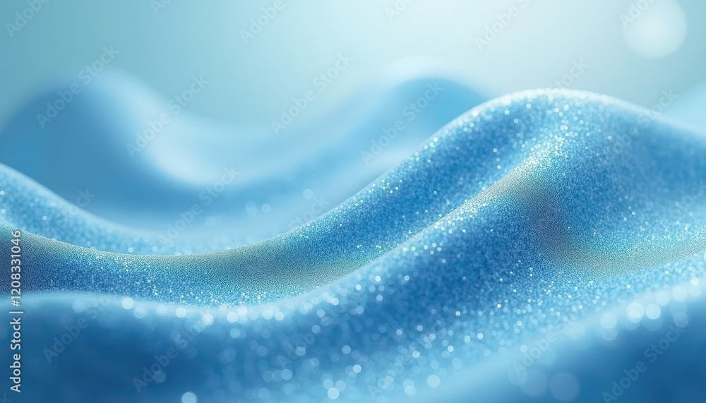 Poster mesmerizing blue abstract background with dynamic shimmering particles